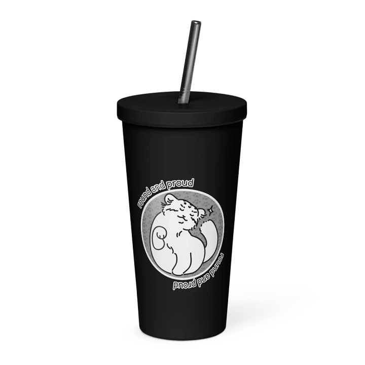 Round and Proud Manul Pride Unlabeled Version - Insulated Tumbler product image (1)