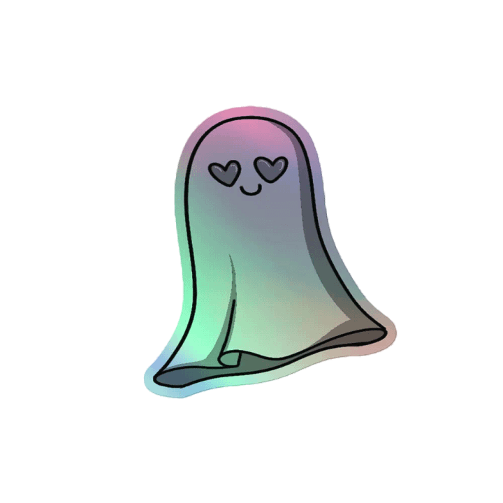 Love-Struck Ghost - Holographic Sticker product image (2)
