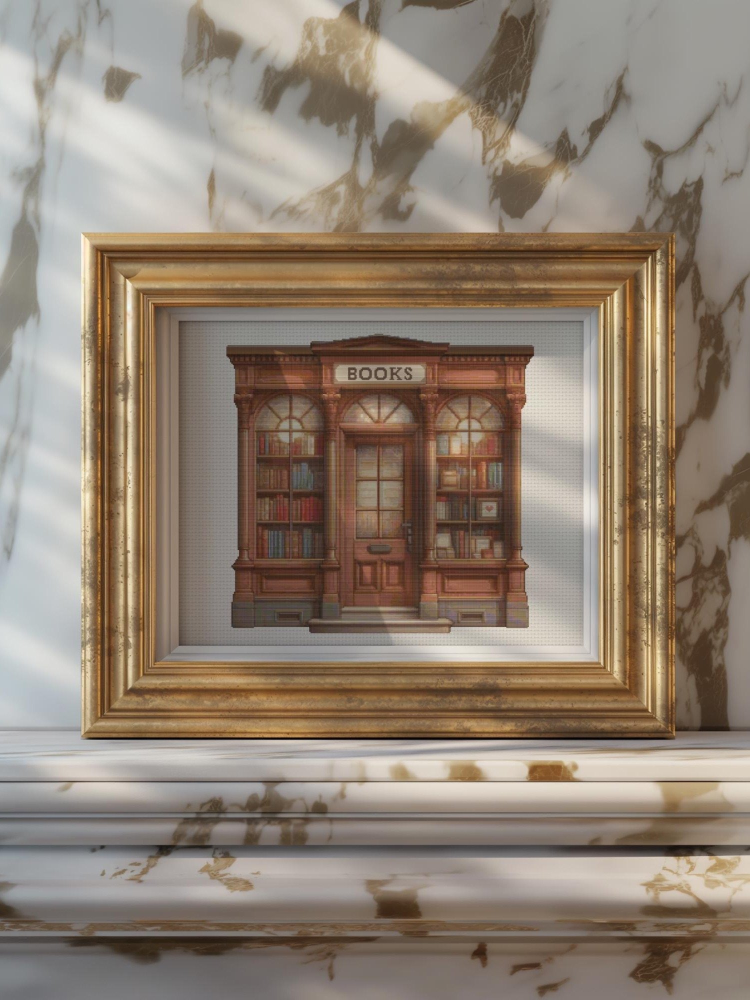 The Old Bookstore Cross Stitch Pattern product image (4)