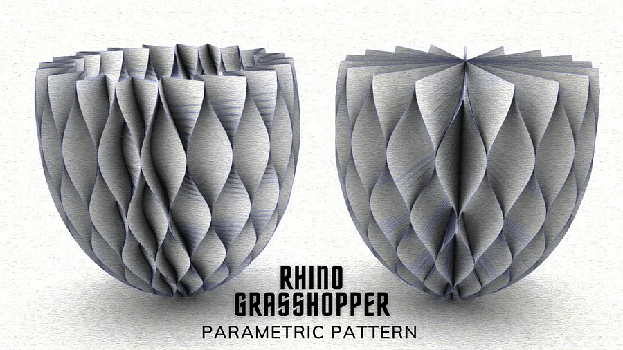 Parametric Floral Pattern Design Grasshopper Rhino Files Download product image (1)