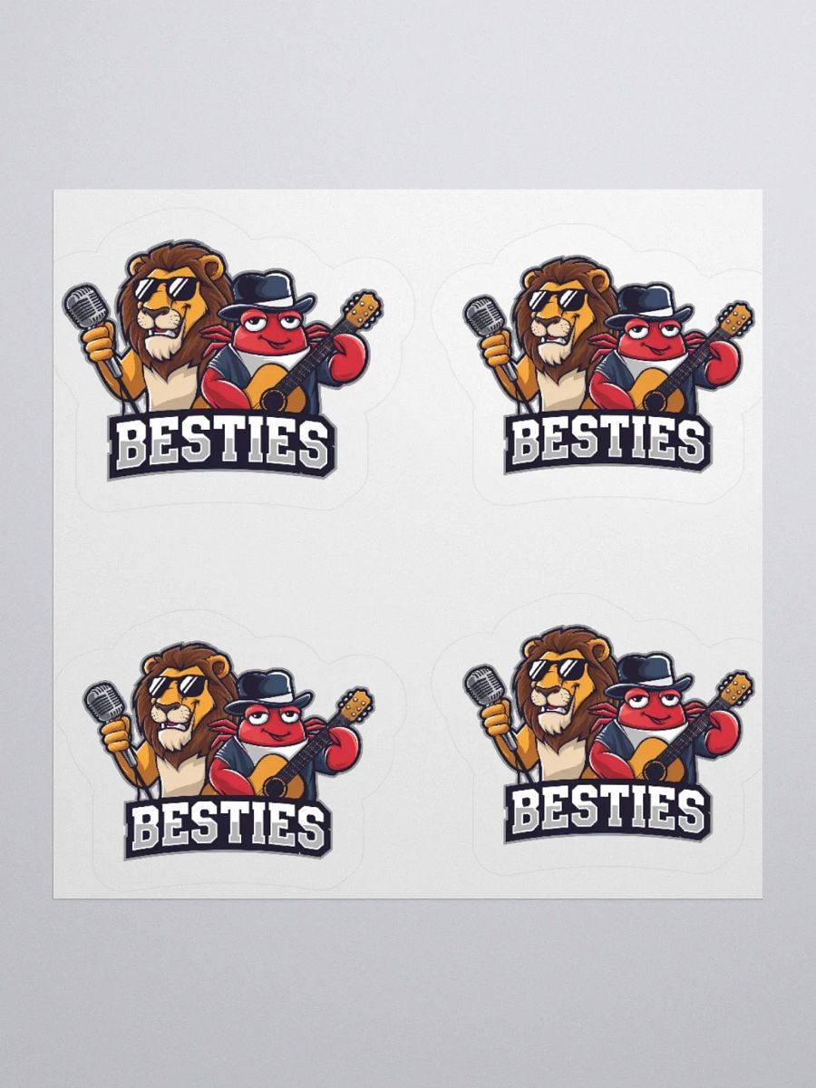 Lion and Crab Besties Kiss Cut Stickers product image (4)