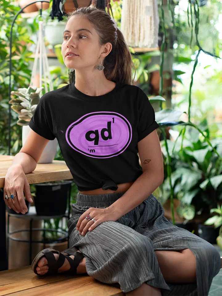 Omnibio Lab Oval Qualitative Data Matters QD1/1M Footnote T-Shirt (Front Design) product image (1)