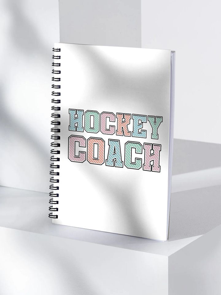 Hockey Coach Striped Notebook product image (1)