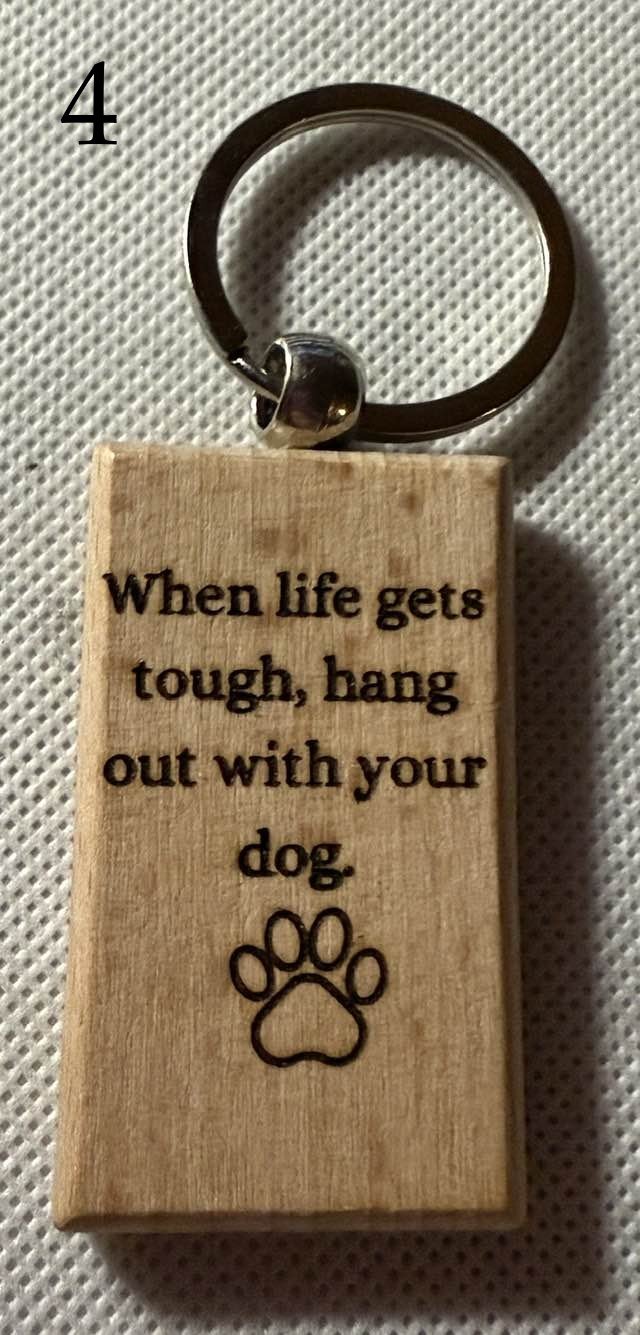 Pet Lover Vibes Wooden Keychains | Cat, Dog & Animal Designs | Gifts for Pet Parents(1) product image (4)