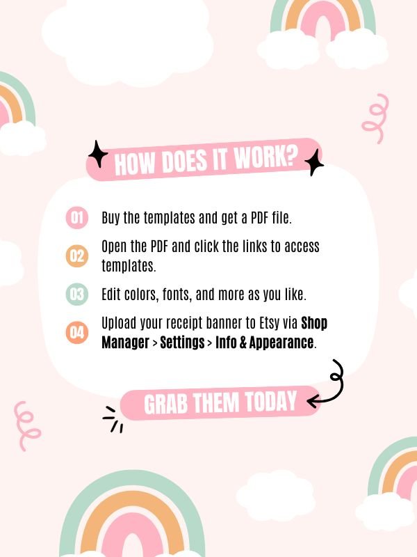 Whimsical MRR/PLR Etsy Receipt Banners product image (7)