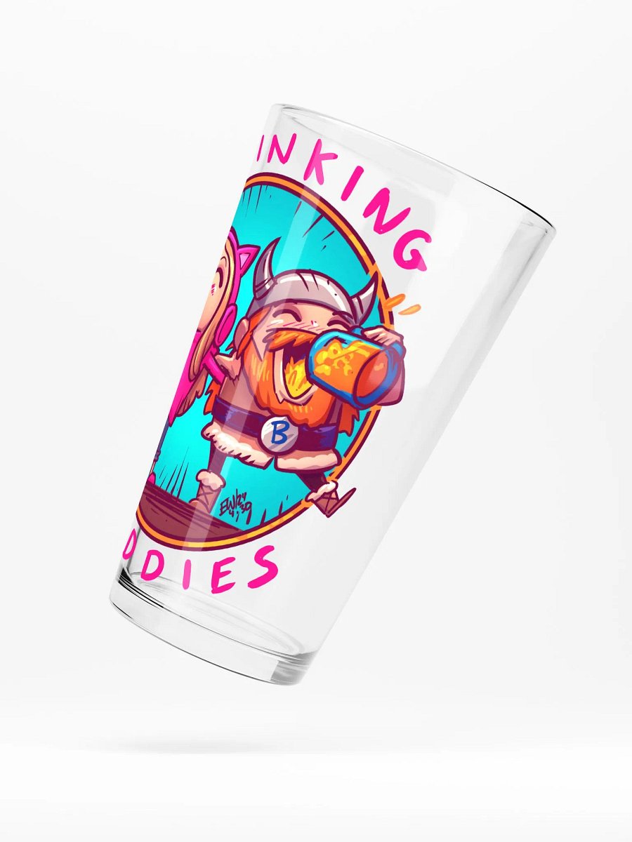 Drinking buddies pint glass product image (5)