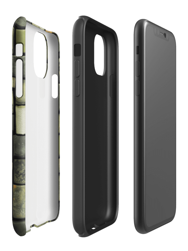 Olive Green Brick Mosaic - Tough Phone Case product image (93)