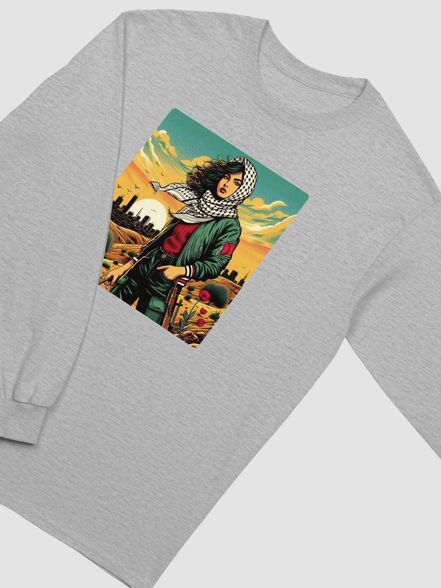 Sunset Wanderer Graphic Long Sleeve Tee | free palestina product image (23)