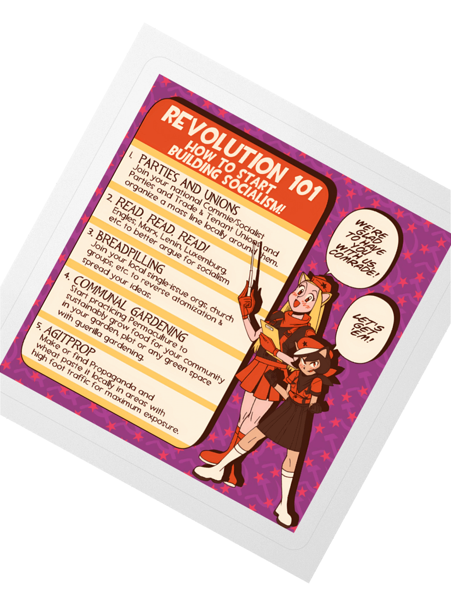 Alunya and Rodina - “Revolution 101” Sticker product image (4)