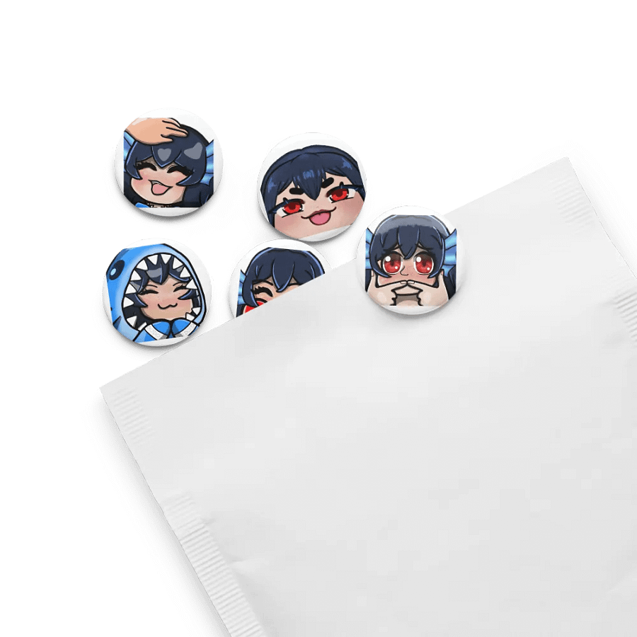 Emote Button Pin Set (5) product image (13)