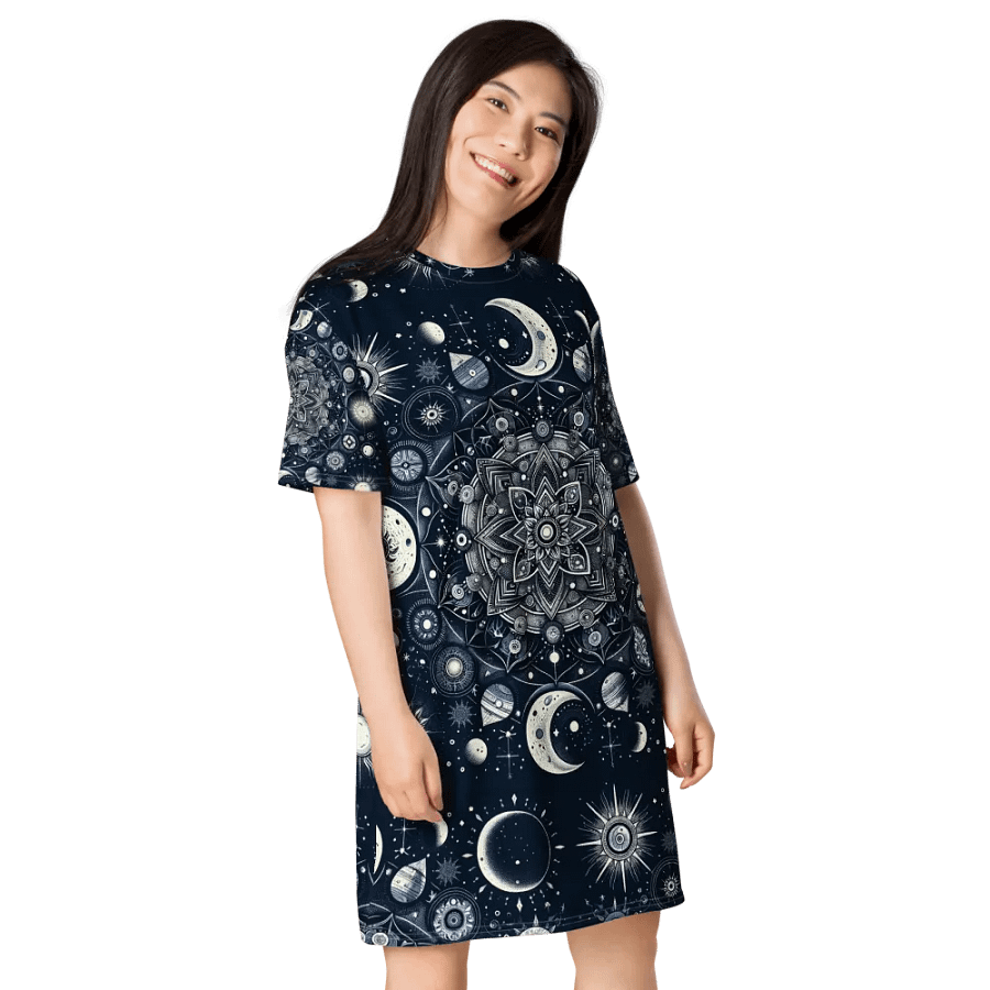 All-Over Print T-Shirt Dress product image (8)