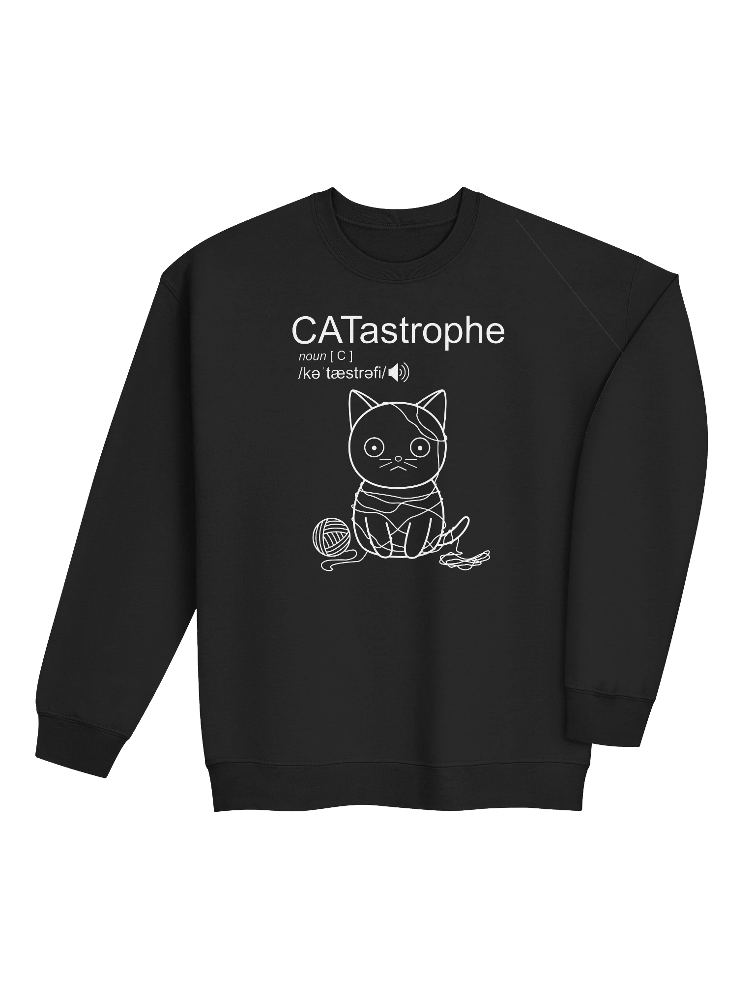 CATastrophe (Cat with Yarn) - Unisex Adult Sweatshirt product image (3)