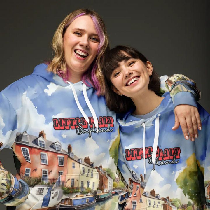 Little Italy - England - All Over Print - Watercolor - Hoodie product image (1)