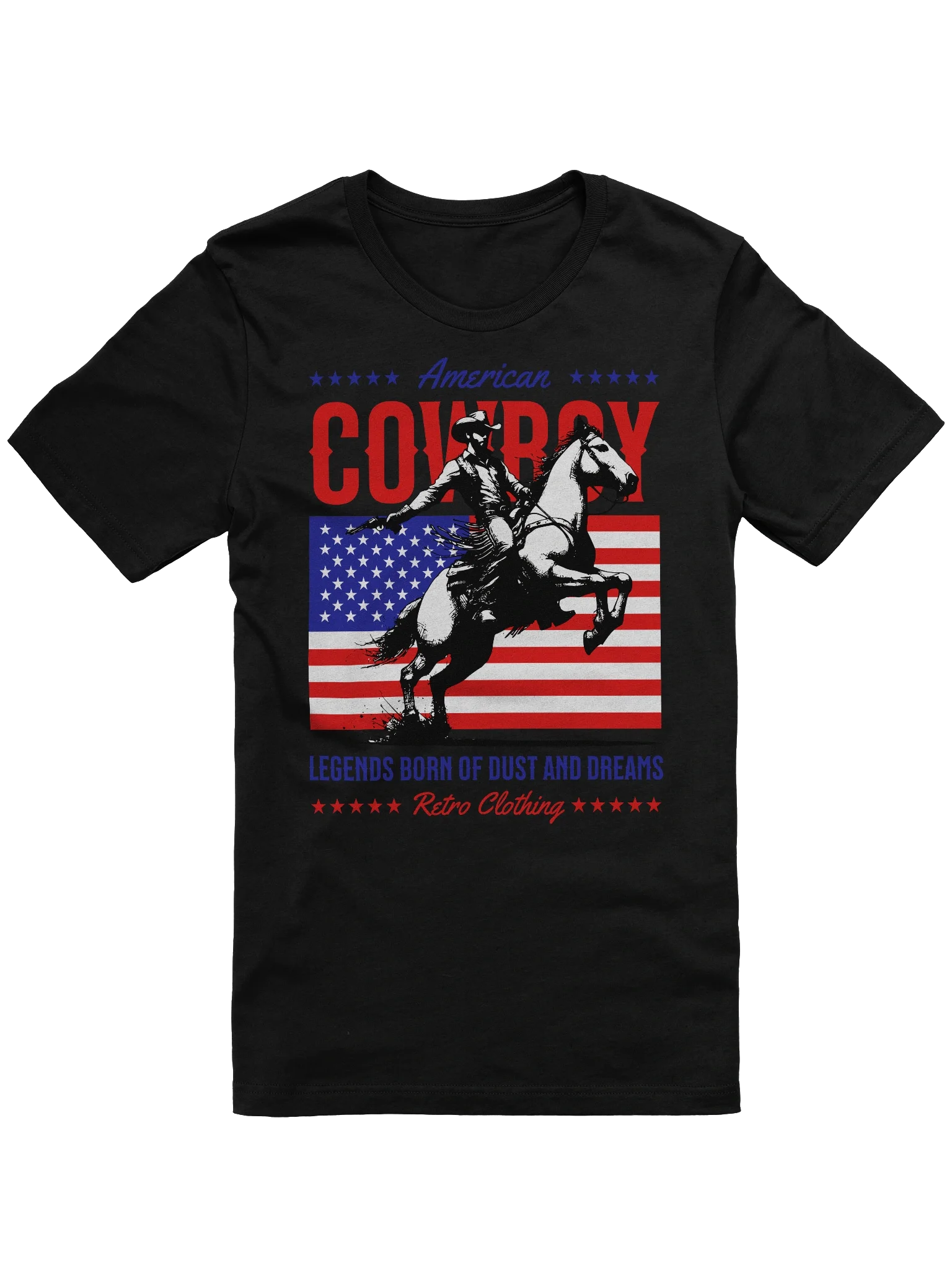 Authentic American Cowboy T-Shirt for Western Fashion product image (1)