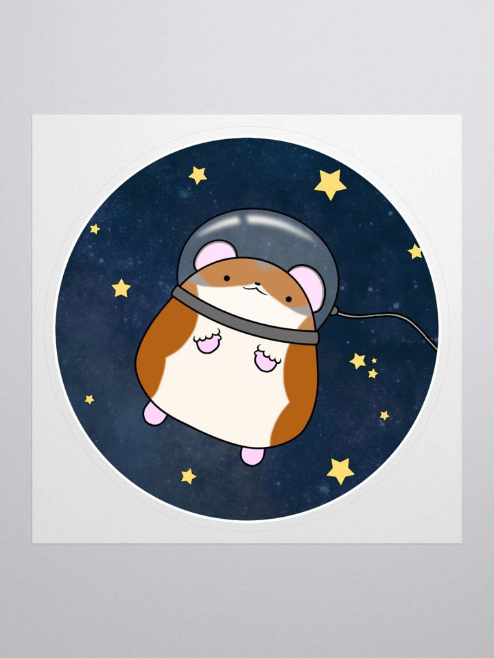 Space Hamster Sticker product image (1)