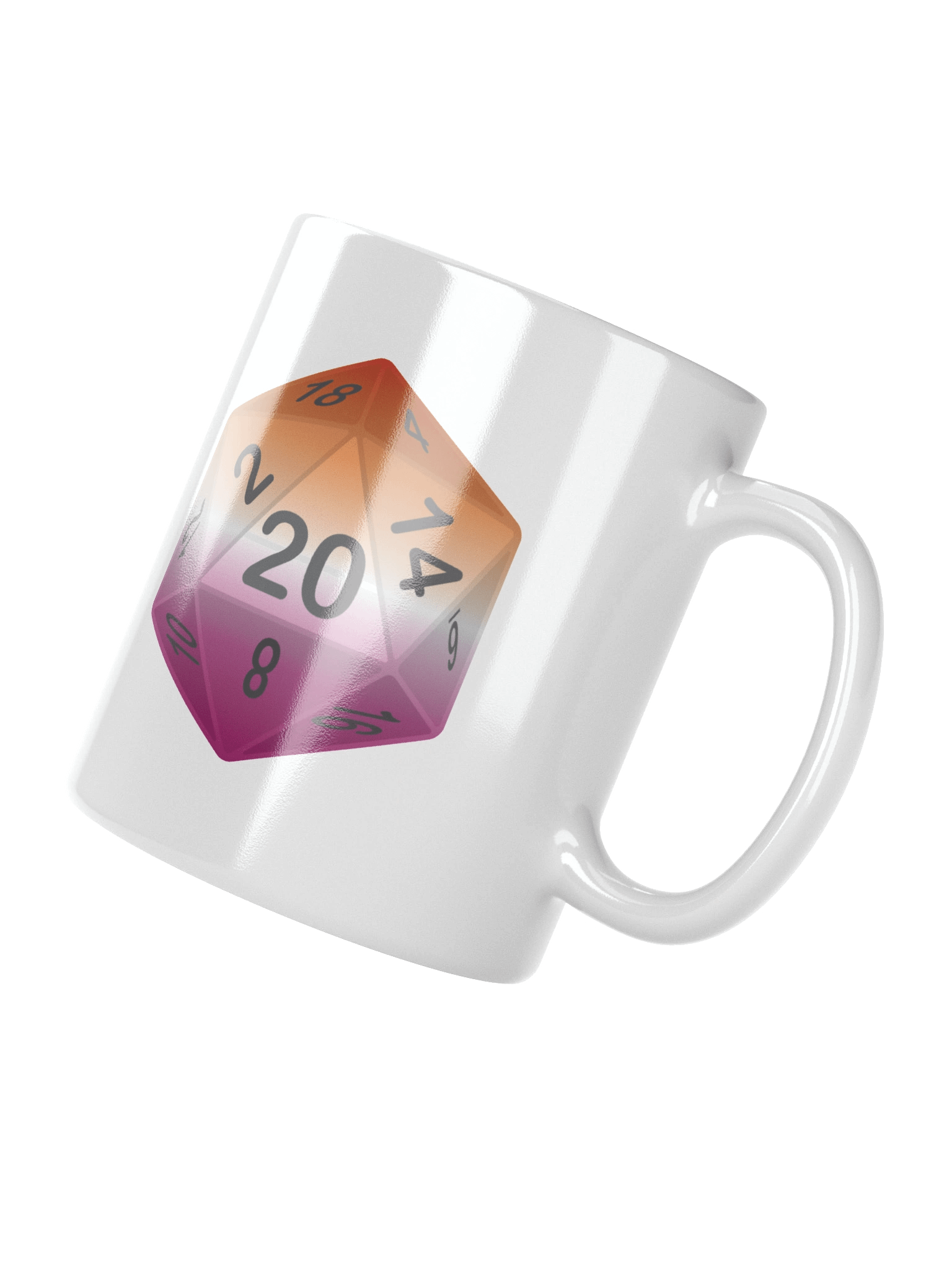 Lesbian Pride D20 Mug product image (4)