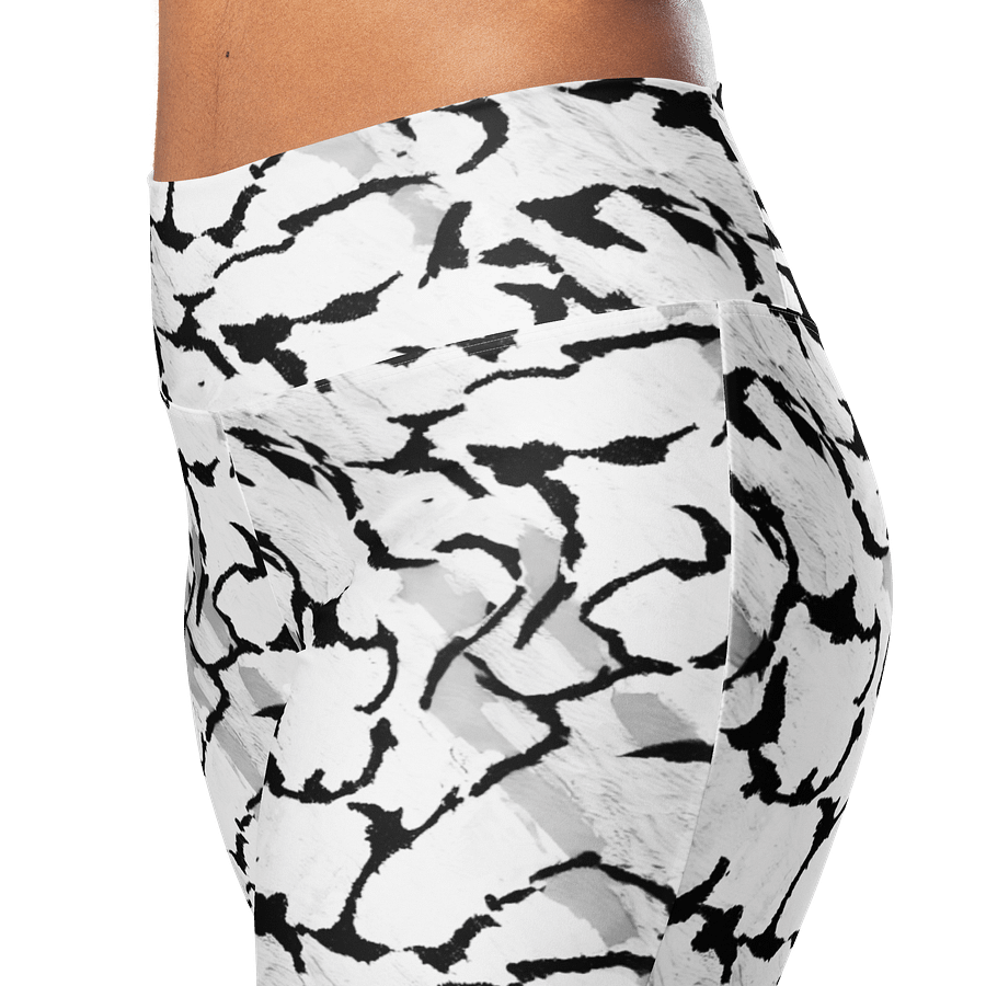 Black White Flare Leggings product image (3)