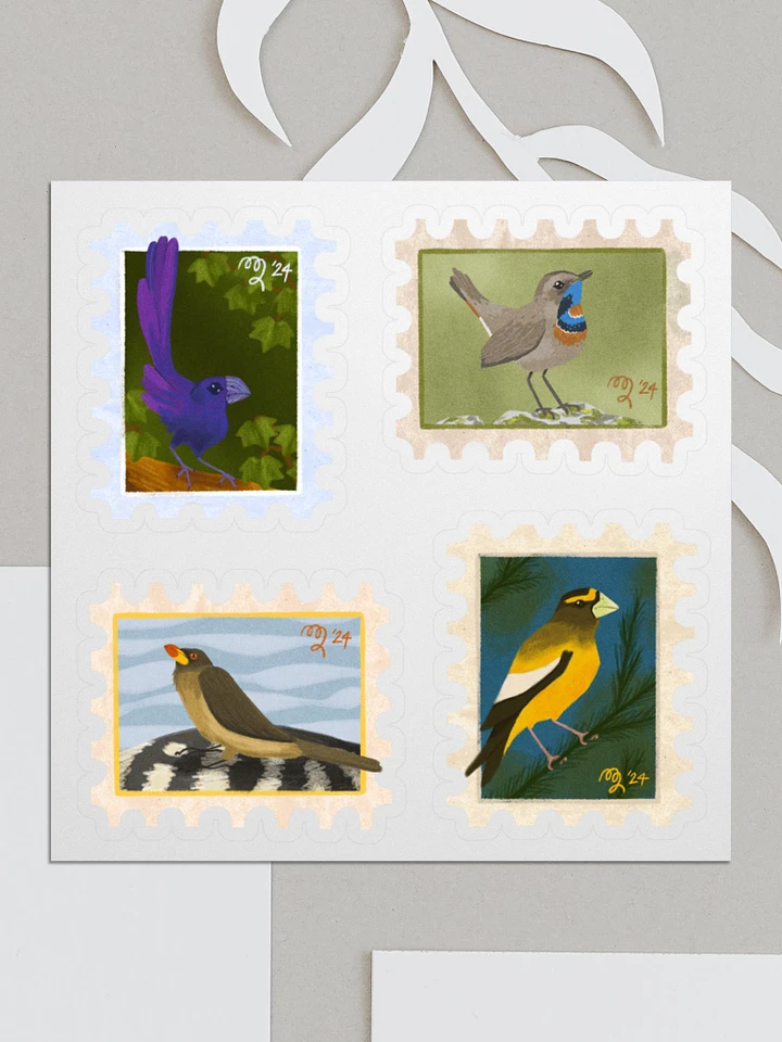 Bird Stamp Stickers Set 01 – Birbfest 2024 product image (1)