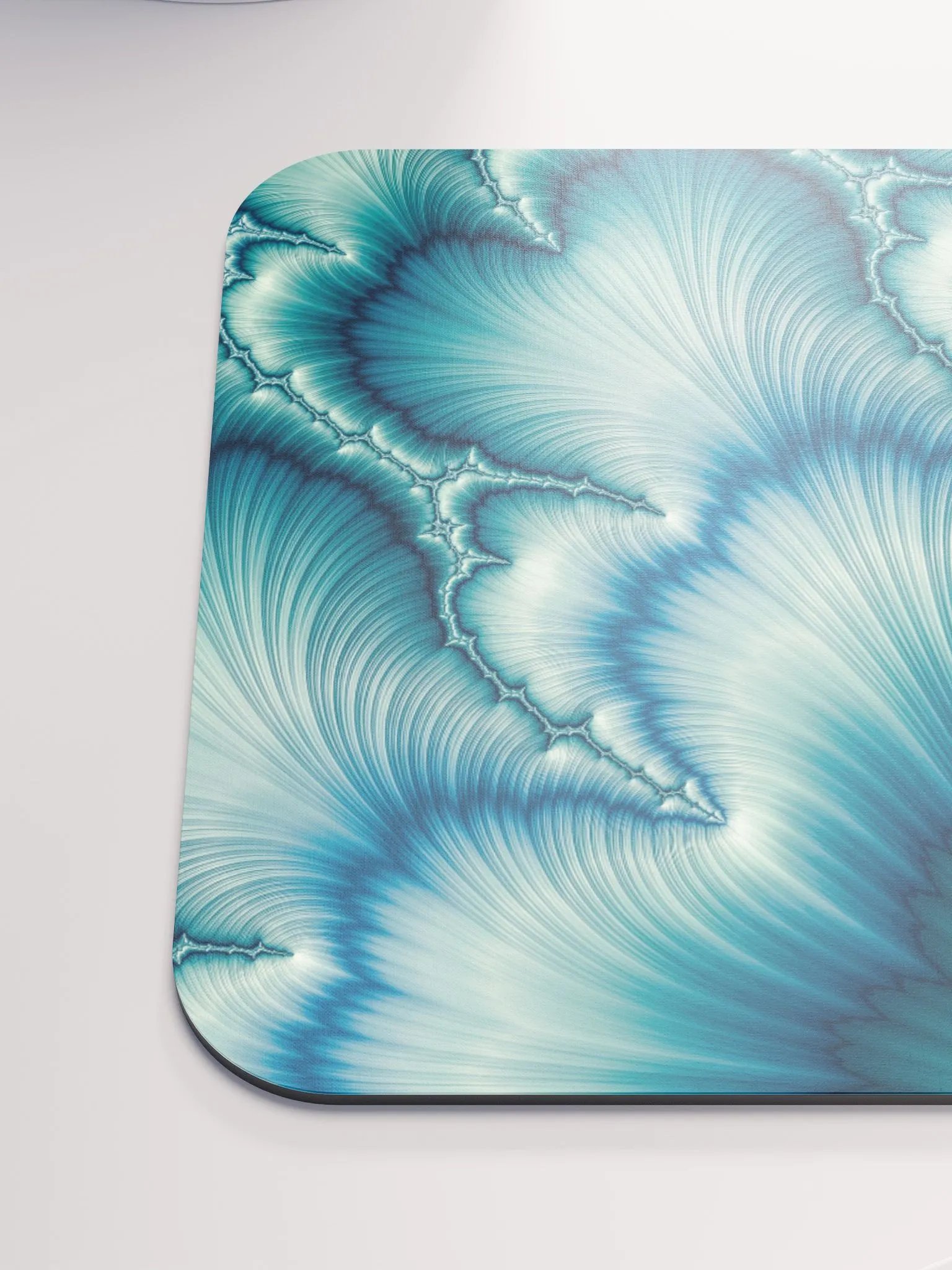 Feathered Blue Fractal Mouse Pad product image (6)