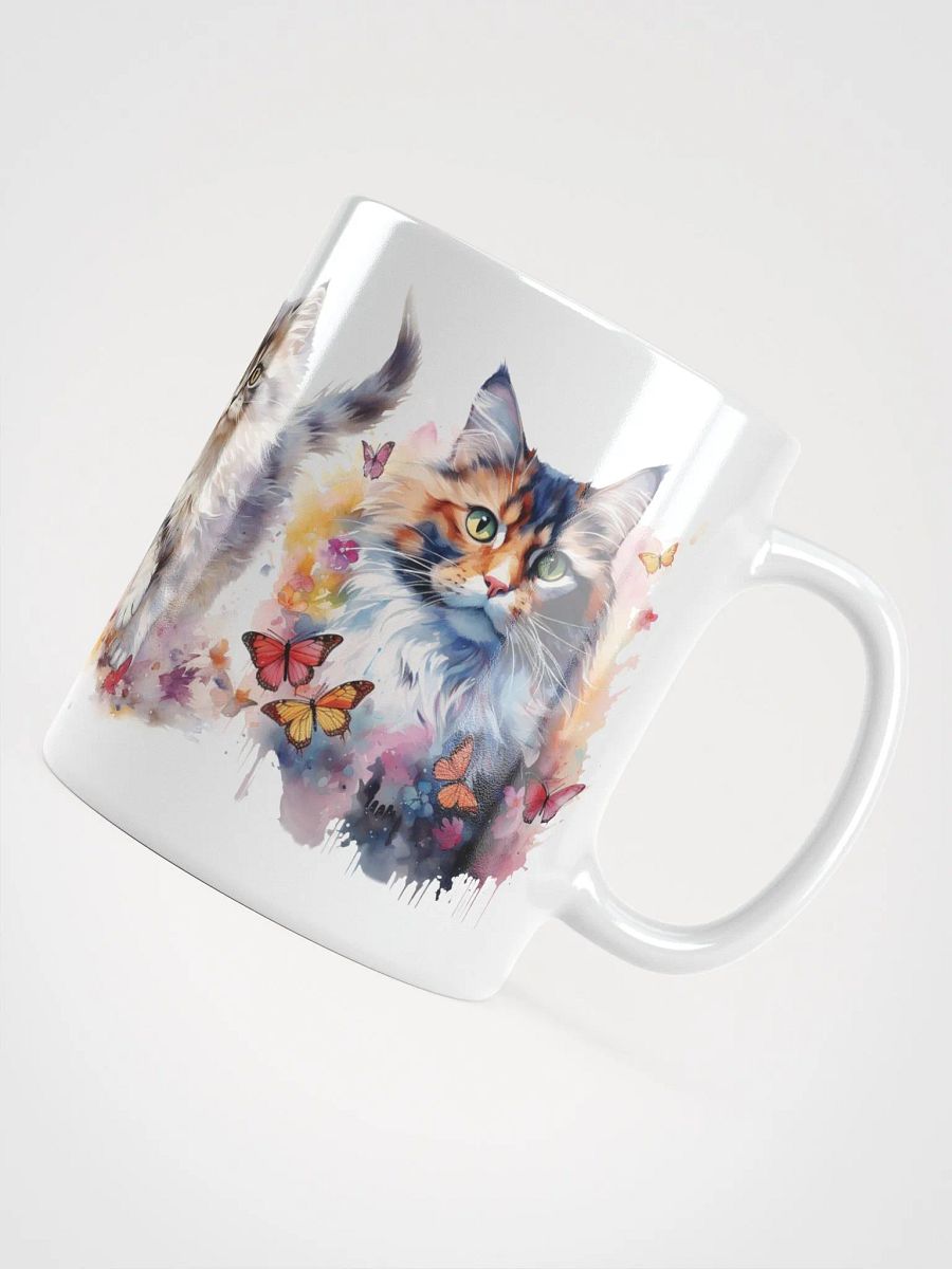 Butterfly Whimsy Cat Mug product image (4)