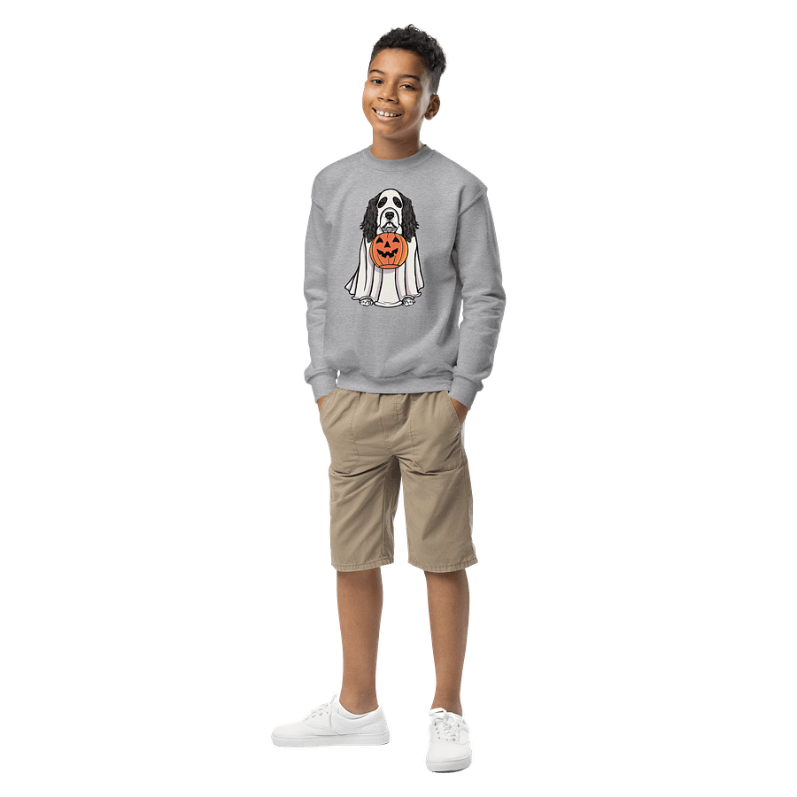Halloween English Cocker Spaniel(Black & White) Youth Sweatshirt product image (6)