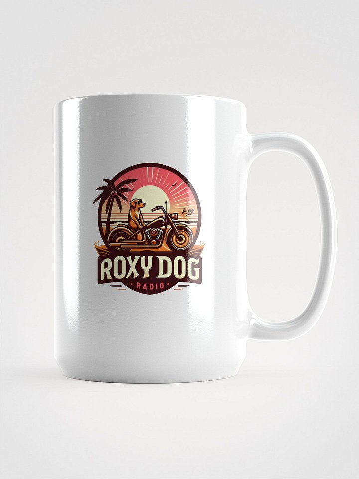 Roxy Dog Radio Sunset Biker Dog Coffee Mug product image (1)