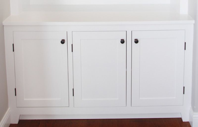 Shaker Fireplace Surround Cabinets and Bookshelves Builtin 0- Woodworking Project Plan and 3D SketchUp Model product image (4)
