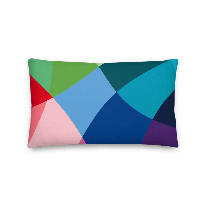 Vibrant Geometric Harmony Premium Pillow product image (2)