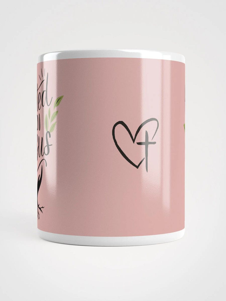 Rooted In Jesus (Pink) Inspirational Ceramic Mug product image (5)
