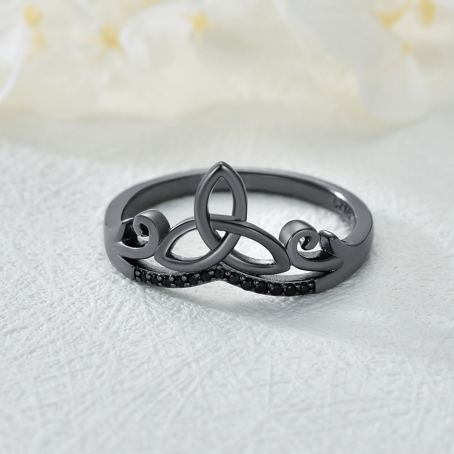 Sterling Silver Black Celtic Ring product image (4)