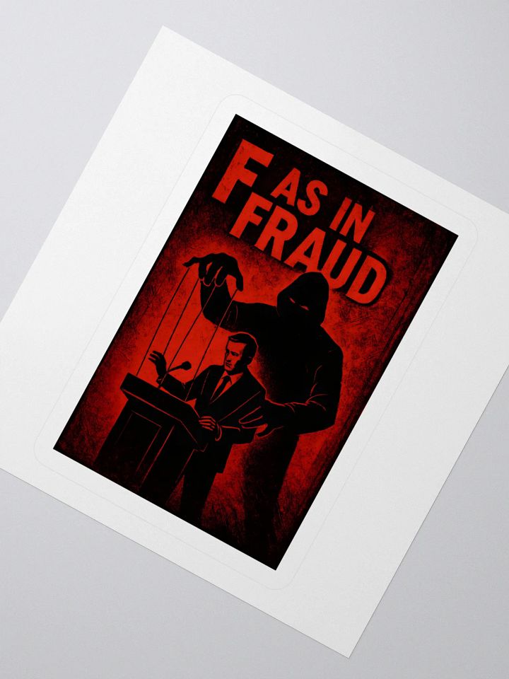 F as in fraud sticker product image (6)