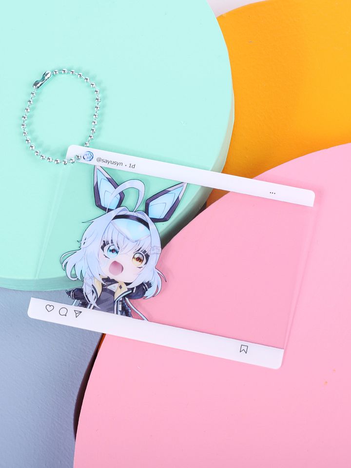 Social Media Stycle PVC Keychain product image (1)