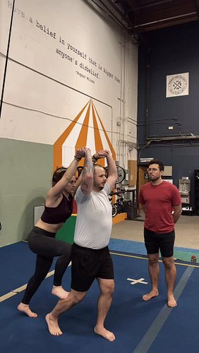 hand-to-hands are starting to click #circus #circusarts #acro