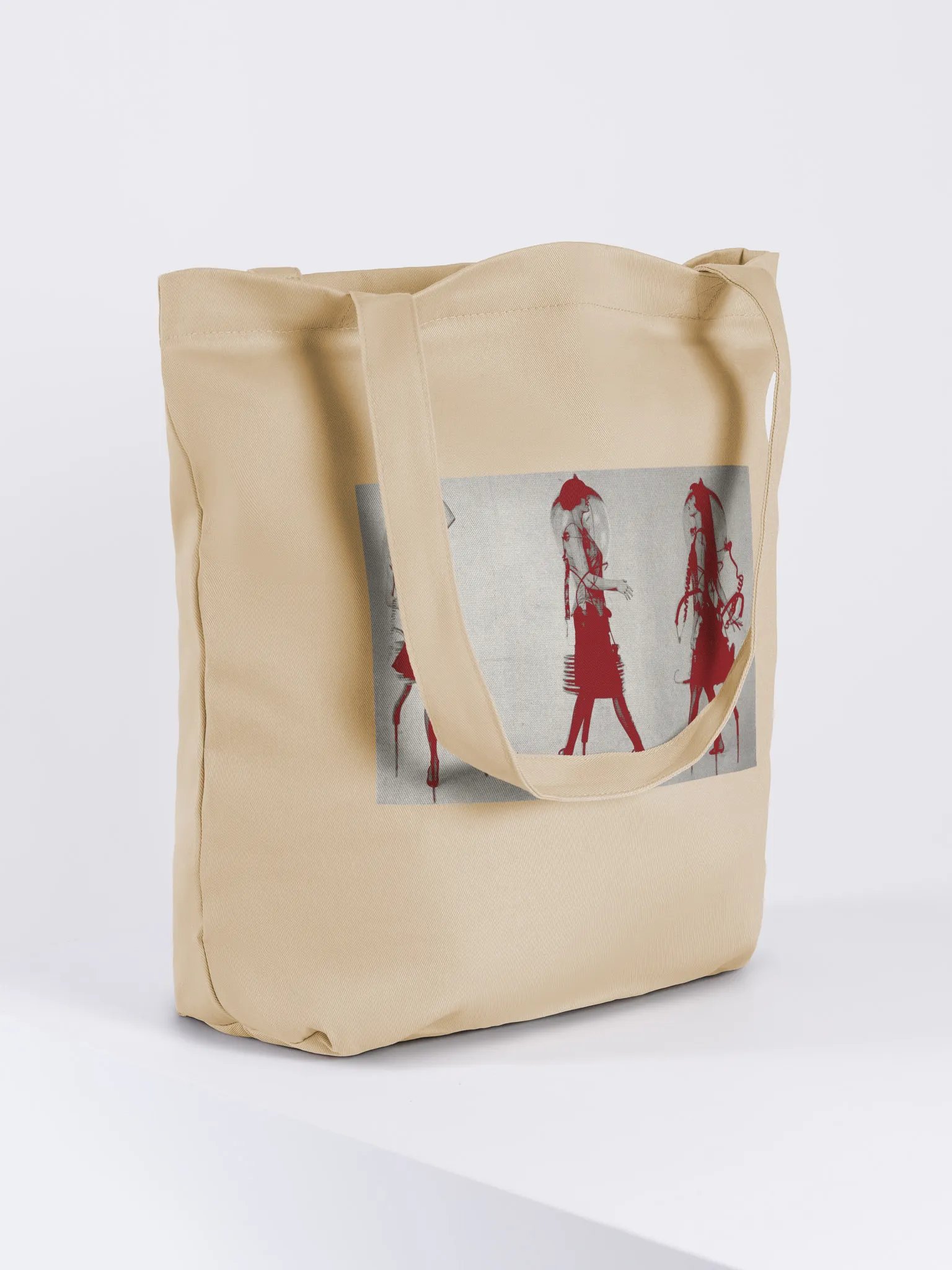 Avant-Garde Red Fashionistas Tote Bag product image (2)
