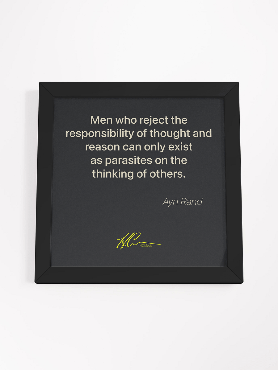 Ayn Rand Q5 - Framed Poster product image (4)