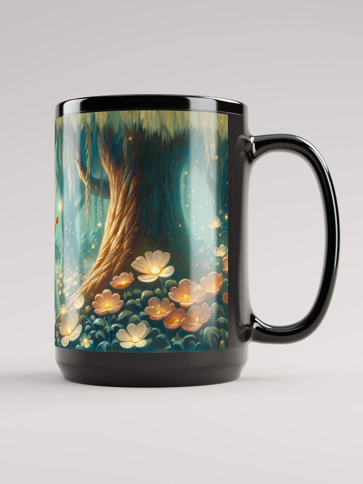 Teal Fairy - Black Glossy Mug 15 oz product image (2)