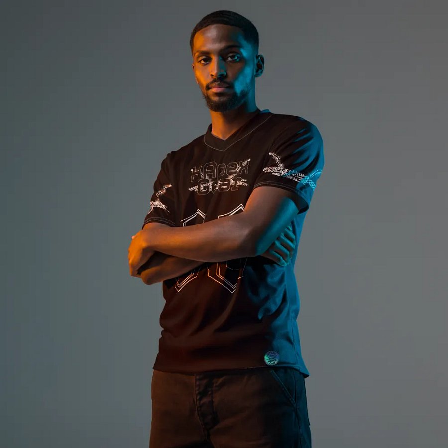 Kaidoom Dev - Black - Recycled Unisex Sports Jersey - Black HApex Gear Black Logo product image (11)