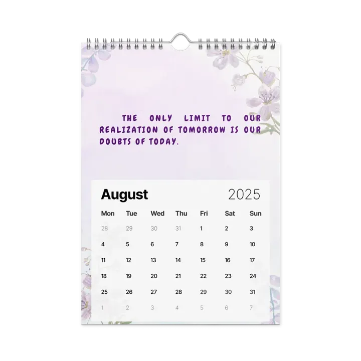 FLORAL INSPIRATIONAL QUOTES WALL CALENDAR 2025 product image (2)