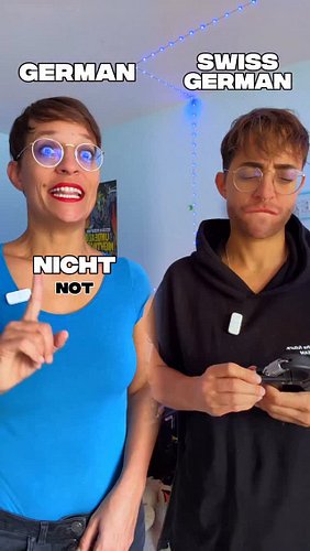 German vs Swiss German - not, nothing, not anymore etc 😳 

#switzerland #züridialekt #schweizerdeutsch #learngerman #schwiize...