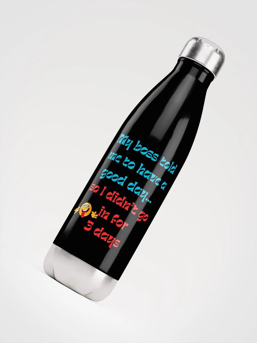 MY BOSS, Playful Rebellion Stainless Steel Water Bottle product image (4)