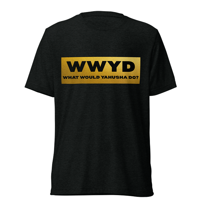 WWYD GOLD PRINT BLACK T-SHIRT product image (1)