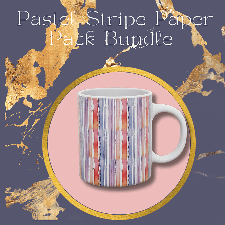 Pastel Stripe Paper Pack Bundle product image (1)