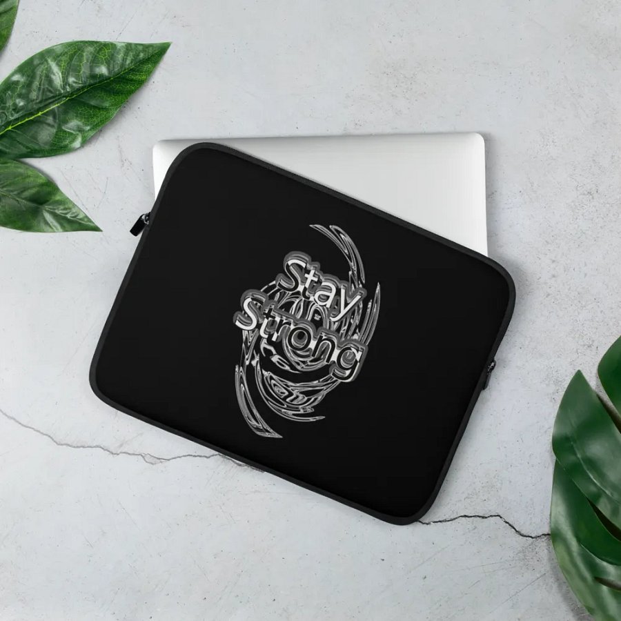 Stay Strong - Black - Laptop Sleeve product image (2)