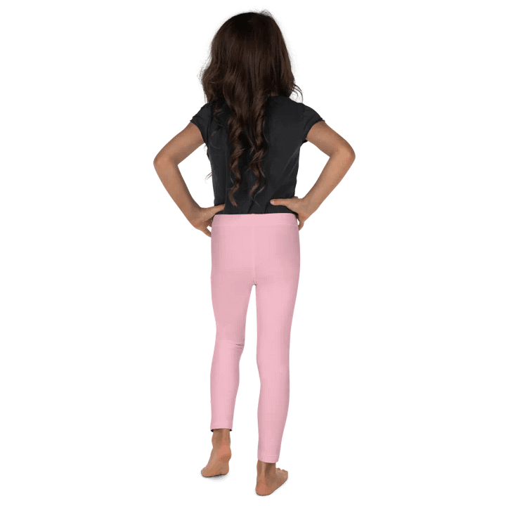 Kids Plain Color Pink Leggings Tights product image (2)