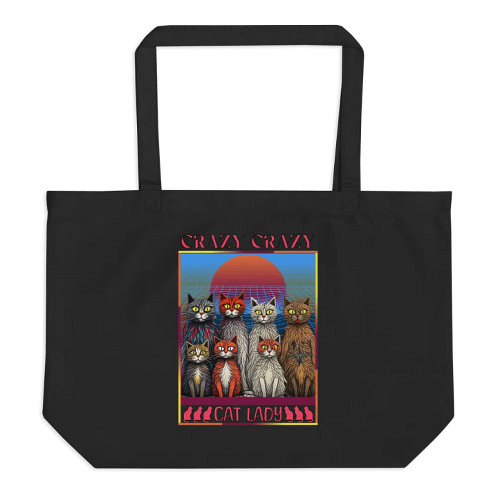 Crazy Crazy Cat Lady Sunset Tote product image (1)