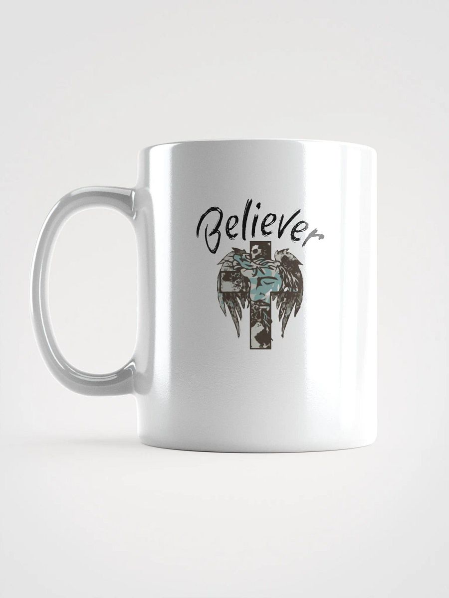 BELIEVER FAITH Fragmented Faces Glossy Mug product image (16)