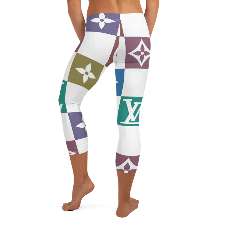 Capri Leggings – Luxury Logo Print for Sophisticated & High-End Style product image (2)