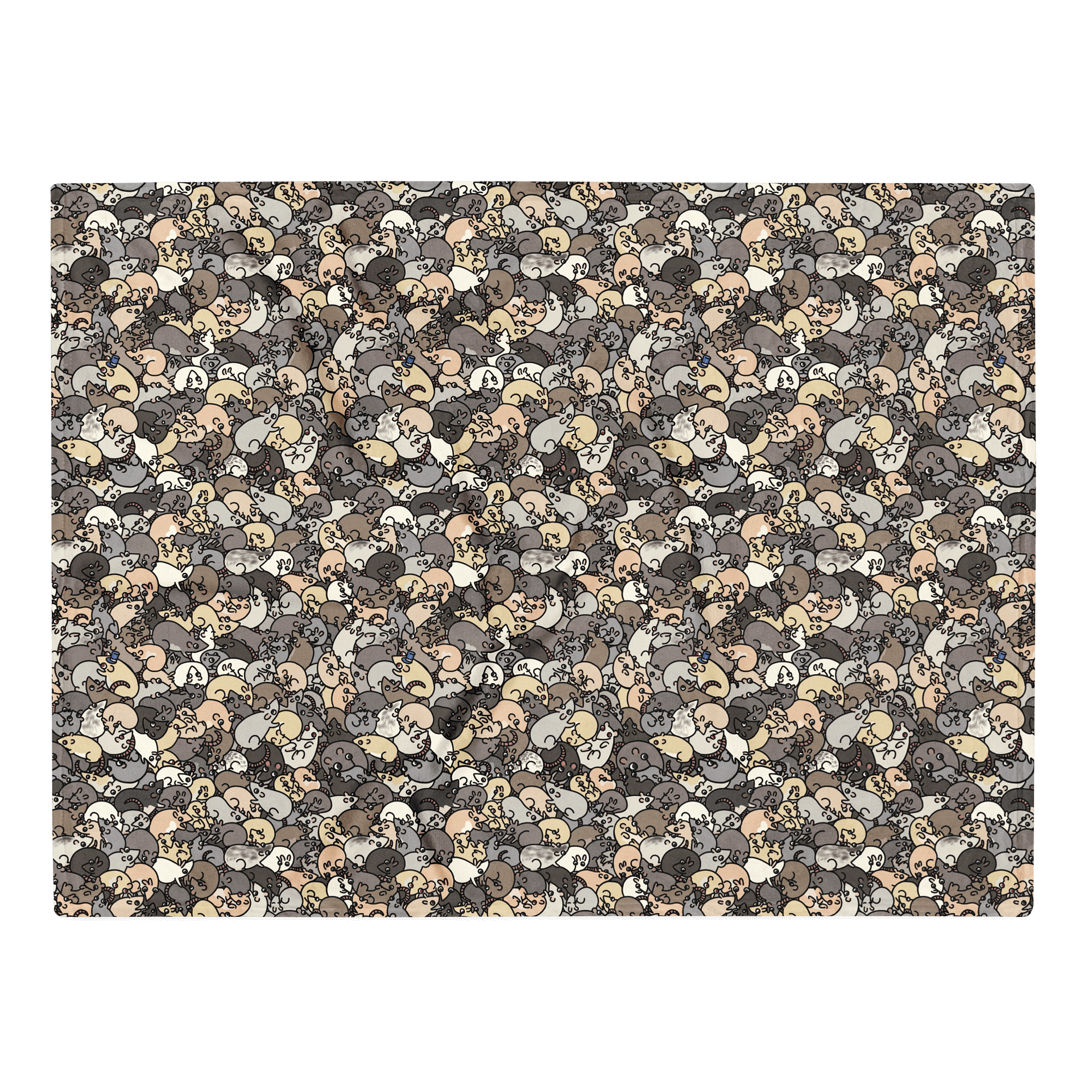 Rat Blanket | Cute Rat Pattern product image (3)