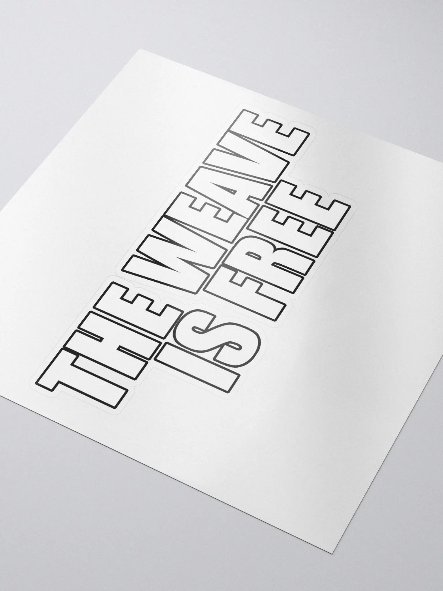 The Weave Is Free (Sticker) product image (3)
