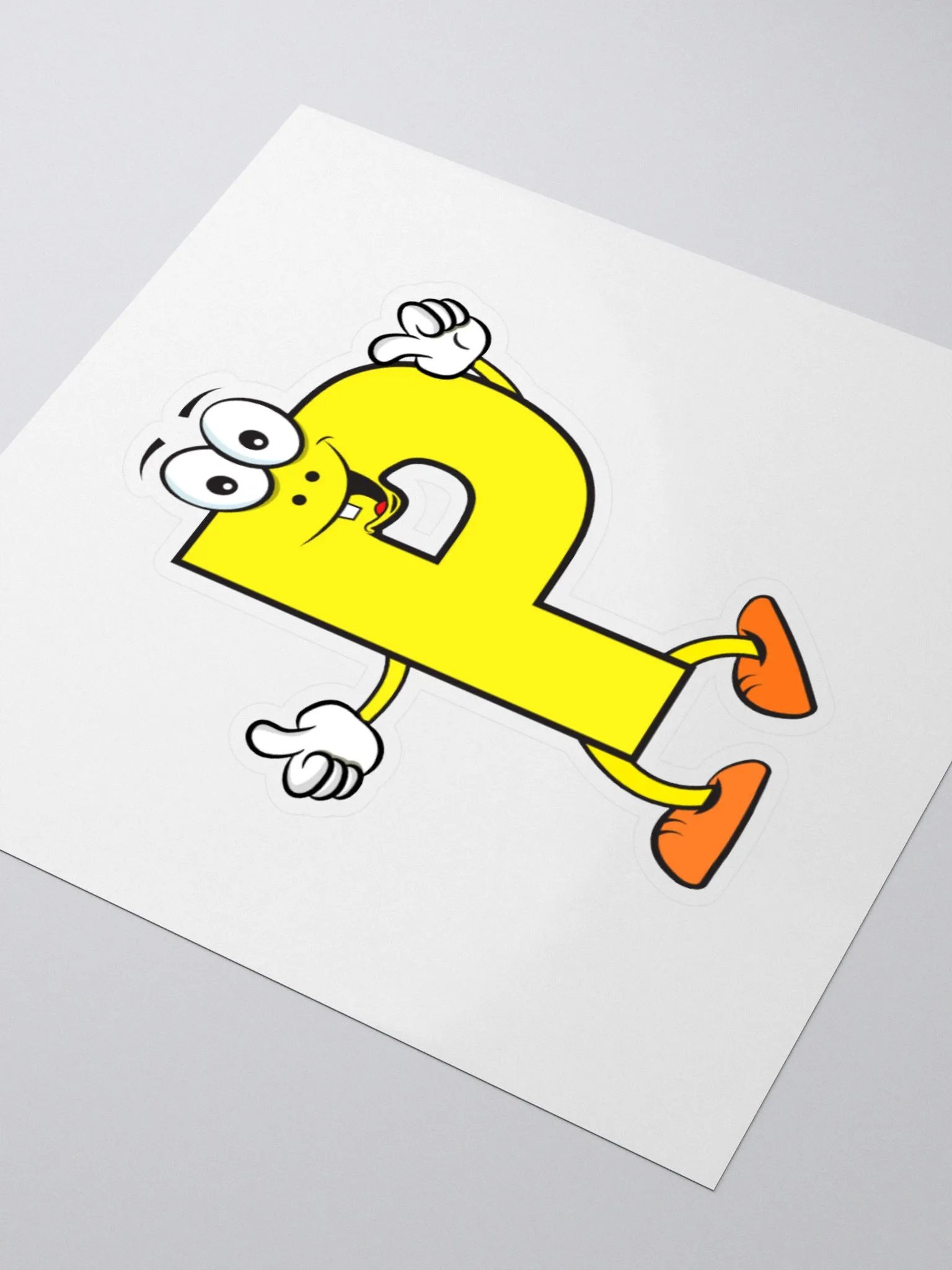 P Letter Cartoon Character Sticker product image (9)